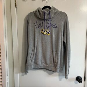 Stadium Athletics Gray LSU Tigers Sweater